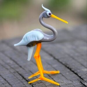 Glass crane ornament Ukraine